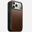 Pouzdro Nomad pro iPhone 17 Pro Max, Modern Leather Folio, hnědé