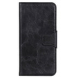 Flipové pouzdro Split Leather Wallet pro Sony Xperia 10 III, Split Leather Wallet, černé
