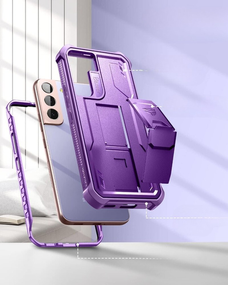 Pancéřové pouzdro pro Samsung Galaxy S22, Dexnor Full Body, fialové