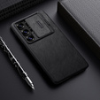 Flipové pouzdro NILLKIN pro Samsung Galaxy S25 Ultra, CamShield Qin Pro, kůže, černé