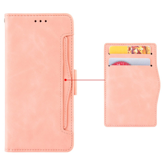 Klopové pouzdro pro Realme Note 50, Card Slot, růžové