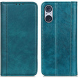 Pouzdro pro Sony Xperia 5 V, Wallet Litchi Leather, zelené