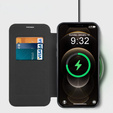 Klopové pouzdro pro iPhone 12 Pro, RFID Wallet MagSafe CamShield, černé