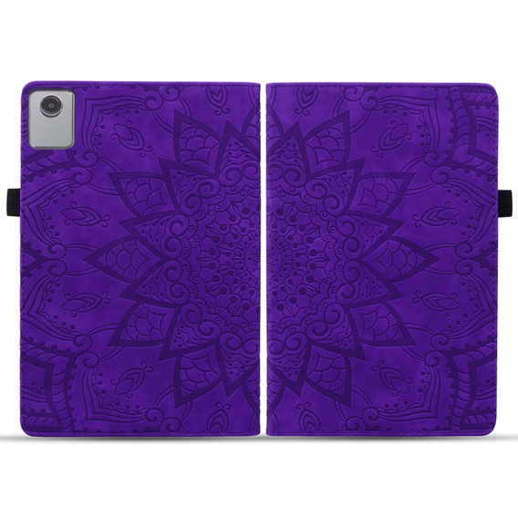 Pouzdro s klopou pro Lenovo Tab M11, flower, fialové