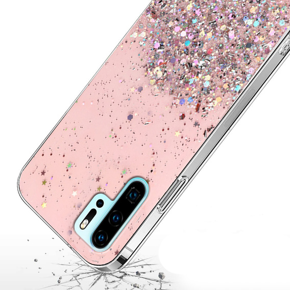 Pouzdro pro Huawei P30 Pro, Glittery, růžové