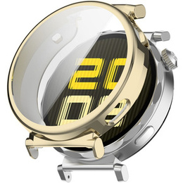 Pouzdro 2v1 s ochranou displeje pro Huawei Watch GT 5 Pro 42mm, zlaté