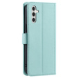 Pouzdro s klopou pro Samsung Galaxy A55 5G, Rhombus Crossbody Leather, zelené