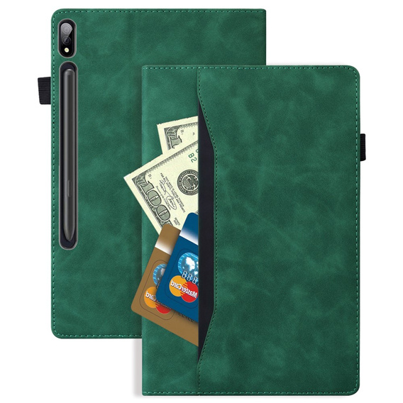 Pouzdro pro Samsung Galaxy Tab S10 FE+ Plus, Classic, s prostorem pro stylus, černé