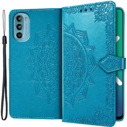 Klopové pouzdro pro Motorola Moto G52 / G82 5G, Mandala, modré