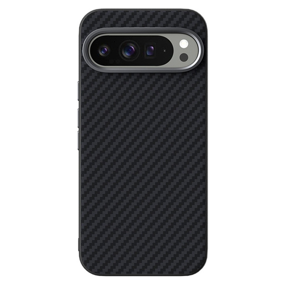 Pouzdro pro Google Pixel 10 / 10 Pro, ABEEL, pro MagSafe, s karbonovou texturou, černé