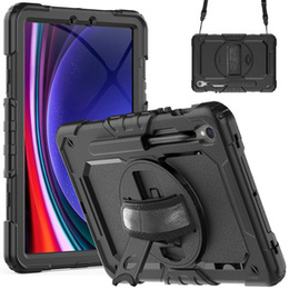 Obrněné pouzdro pro Samsung Galaxy Tab S9 FE / S10 FE, ochranné 360 se slotem na stylus, černé