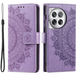 Klopové pouzdro pro OnePlus 12 5G, Mandala, fialové