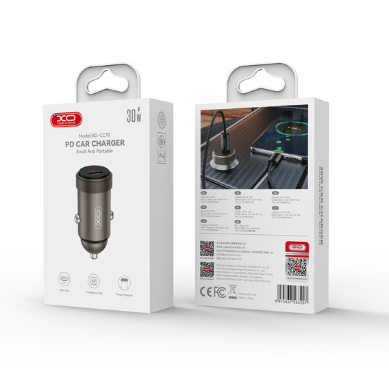 Autonabíječka XO CC70 s portem USB-C PD 30 W