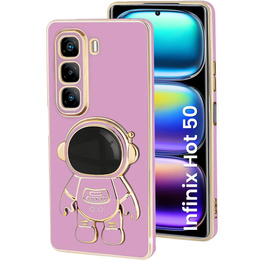 Pouzdro pro Infinix Hot 50 4G, Astronaut, fialové