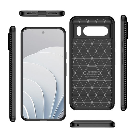 Pouzdro pro Google Pixel 8 Pro, Carbon Gel, černé