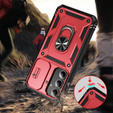 Pouzdro pro Samsung Galaxy S24+ Plus, CamShield Slide, červené / černé