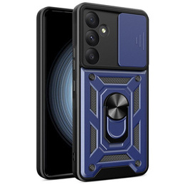 Pouzdro pro Samsung Galaxy A55 5G, CamShield Slide, stříbrné