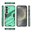 Pouzdro pro Samsung Galaxy A36 5G, Military kickstand, zelené