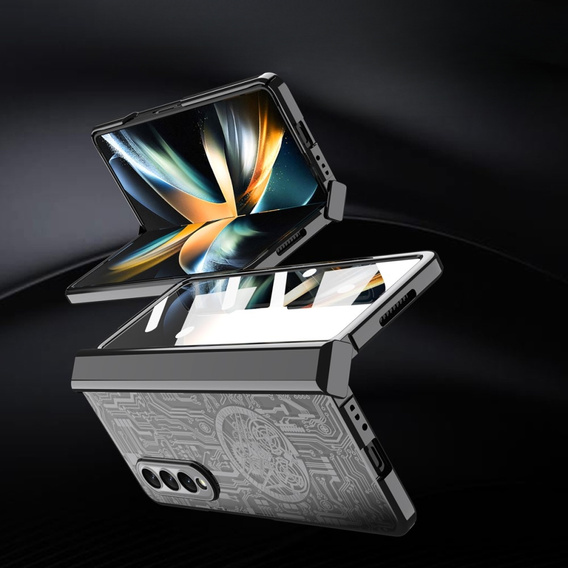 Pouzdro pro Samsung Galaxy Z Fold 4 5G, Mechanical Legend, černé