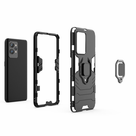 Pouzdro pro Realme GT2 Pro, Kickstand Ring, černé