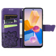 Klopové pouzdro pro Infinix Hot 40i, Butterfly, fialové