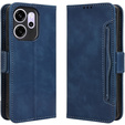 Klopové pouzdro pro Oppo Reno 14F, slot na karty, peněženka, tmavě modré