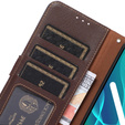 Flipové pouzdro pro Samsung Galaxy S22+ Plus 5G, KHAZNEH RFID, modré