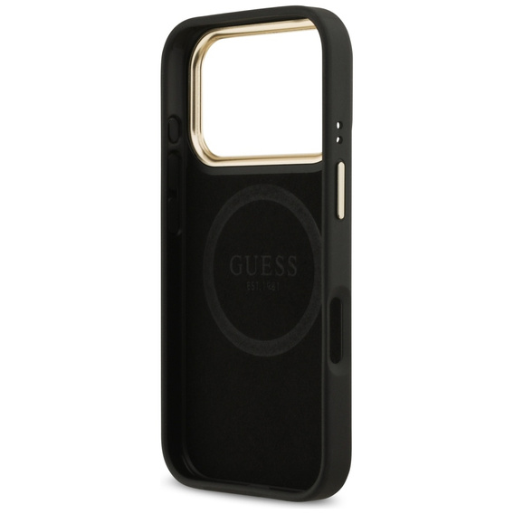 Pouzdro GUESS 4G Logo Plate MagSafe pro iPhone 17 Pro