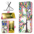 Klopové pouzdro pro Samsung Galaxy M34, Wallet, tree of life, bílé