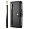Klopové pouzdro pro Samsung Galaxy A56 5G, Wallet Zipper Pocket, černé