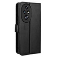 Klopové pouzdro pro Honor 200 Pro 5G, Crazy Horse Wallet, černé