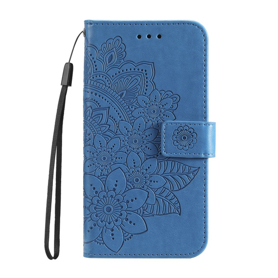 Klopové pouzdro pro Samsung Galaxy A13 4G, Mandala Flower, modré