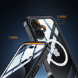 Pouzdro pro iPhone 16, Shockproof, se sklem, pro MagSafe, černé