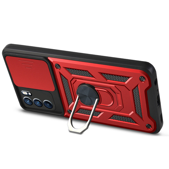 Pouzdro pro Oppo Reno 6 5G, CamShield Slide, červené
