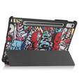 Pouzdro pro Lenovo Tab P11 Pro Gen 2 TB132FU TB132XU 11.2", s klopou, graffiti