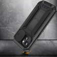 Pouzdro pro iPhone 15 Plus, R-JUST CamShield Slide, pancéřované, černé
