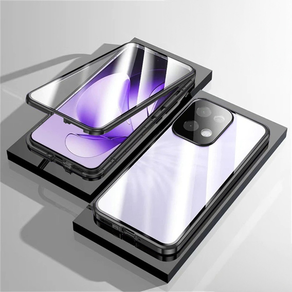 Pouzdro pro Oppo Reno 13, Magnetic Dual Glass, černé