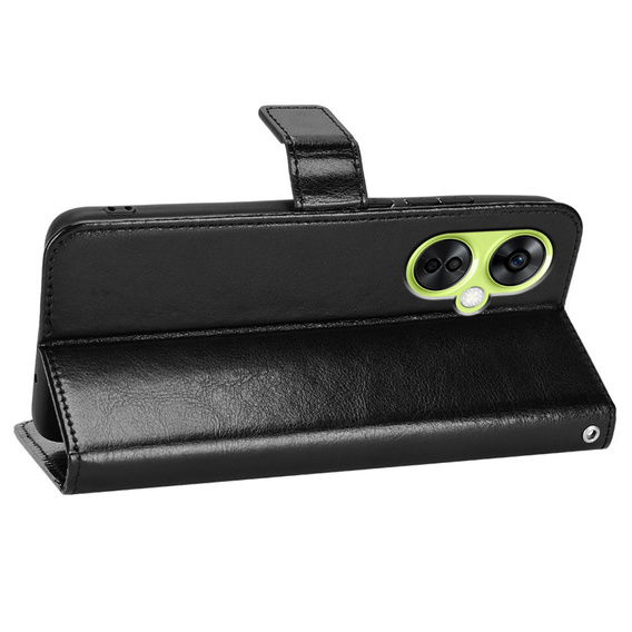 Klopové pouzdro pro OnePlus Nord CE 3 Lite 5G, Crazy Horse Wallet, černé