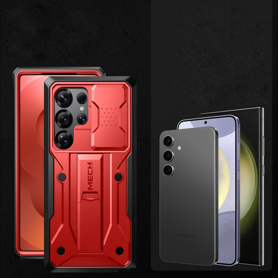 Odolné pouzdro pro Samsung Galaxy S25 Ultra – Tongate MECH Series Clip, černé