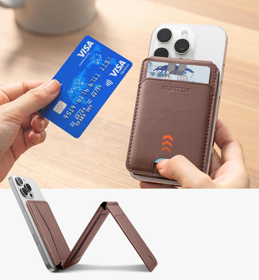 Magnetická peněženka s lokalizací, NFC a kolébkou pro iPhone 16 Pro
