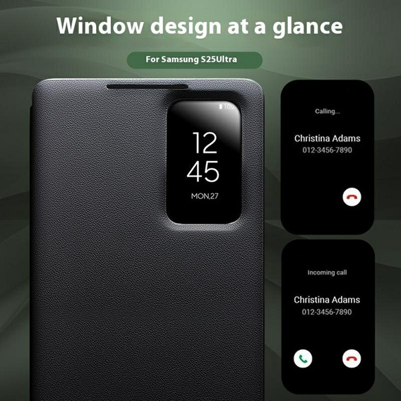 Kožené pouzdro s klopou QIALINO pro Samsung Galaxy S25 Ultra