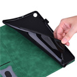 Pouzdro pro Lenovo Tab M11, Classic, s prostorem pro stylus, zelené
