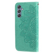 Klopové pouzdro pro Samsung Galaxy M34 5G, Mandala Flower, zelené