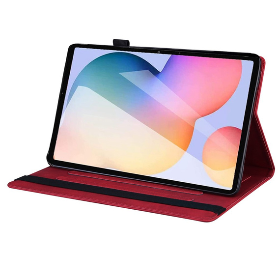Pouzdro pro Samsung Galaxy Tab S6 Lite, Classic, s prostorem pro stylus, červené