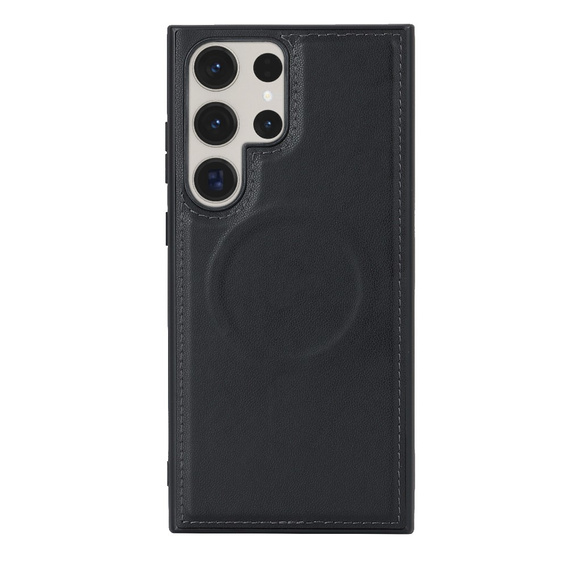 Klopové pouzdro pro Samsung Galaxy S23 Ultra, peněženka, pro MagSafe, černé