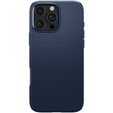 Pouzdro Spigen pro iPhone 16 Pro, Liquid Air, námořnicky modré + 9H tvrzené sklo