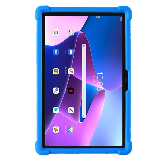 Silikonový obal pro Lenovo Tab M10 Plus 10.6 Gen 3 TB-125F TB-128F, Impact, pancéřovaný, námořnicky modré