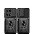 Pancéřové pouzdro pro Xiaomi Redmi Note 13 Pro 4G / Xiaomi Redmi Note 14S / Xiaomi Poco M6 Pro 4G, Camera Slide Card Slot, černé
