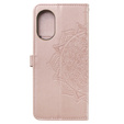Klopové pouzdro pro Oppo A38 4G / Oppo A18 4G, Mandala, růžové rose gold