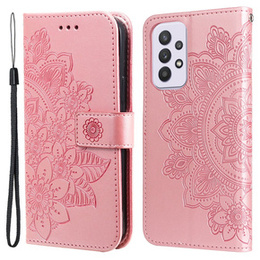Klopové pouzdro pro Samsung Galaxy A33 5G, Mandala Flower, růžové rose gold
